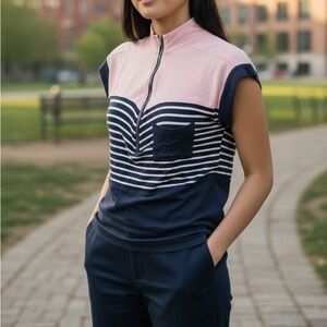 It Girl Pink & Blue Shirt